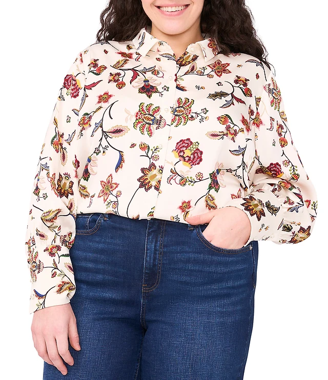 Long Sleeve Plus Tops Dillards Lauren Ralph Lauren Plus Size