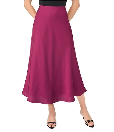 CeCe Satin Maxi Slip Skirt