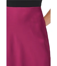 CeCe Satin Maxi Slip Skirt
