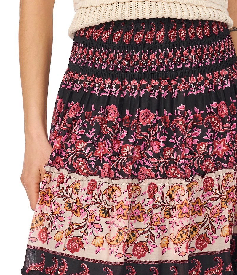 CeCe Smock Waist Maxi Skirt