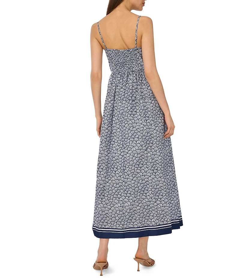 CeCe Square Neck Sleeveless Tiered Maxi Dress