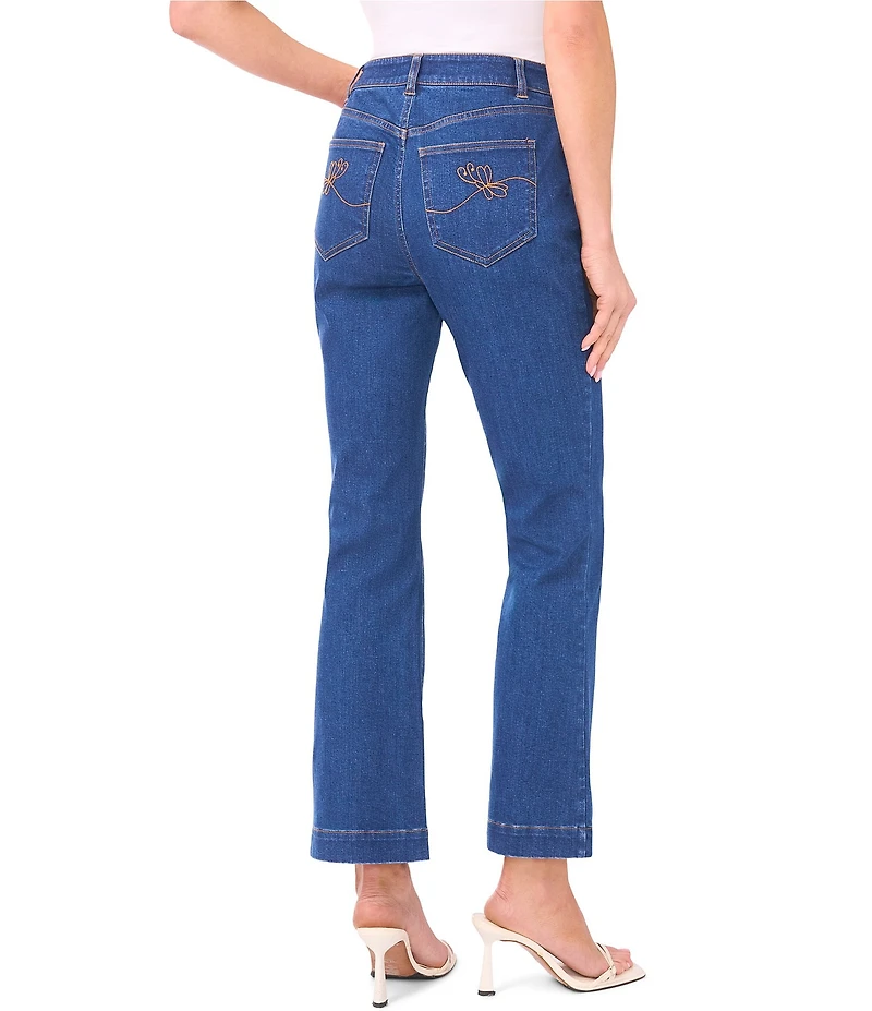 CeCe Stretch Denim Flare Leg Jeans