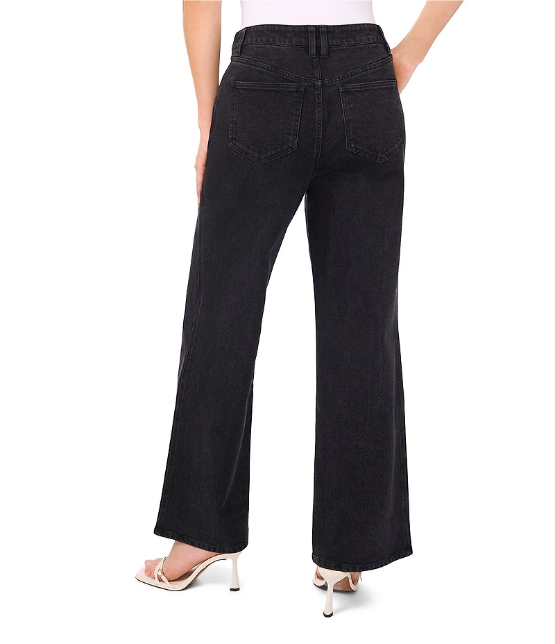 CeCe Wide Leg Classic 5-Pocket Jeans