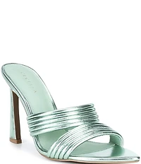 Cecelia New York Adly Metallic Banded Mule Sandals