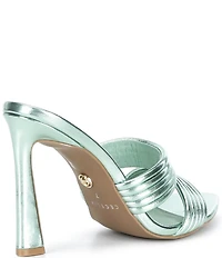 Cecelia New York Adly Metallic Banded Mule Sandals