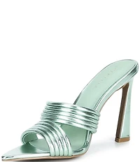 Cecelia New York Adly Metallic Banded Mule Sandals