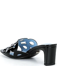 Cecelia New York Belmont Patent Leather Cutout Dress Slide Sandals