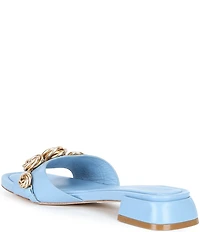 Cecelia New York Bonnie Gold Embellished Rosette Slide Sandals