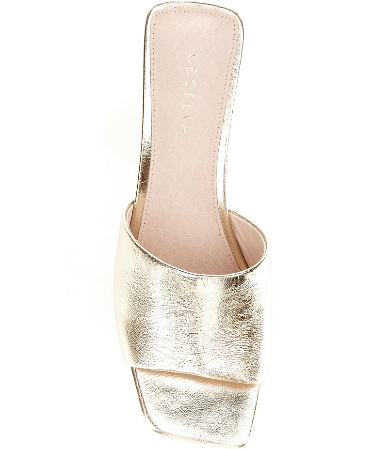 Cecelia New York Bradley Raffia Slip On Gold Wedge Sandals