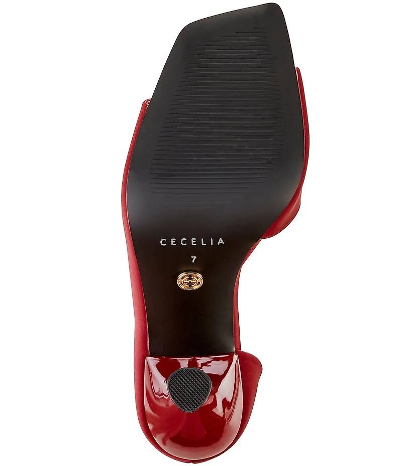 Cecelia New York Carry Satin d'Orsay Peep Toe Dress Pumps