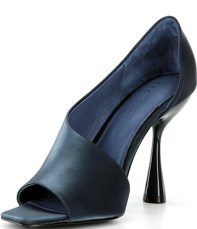 Cecelia New York Carry Satin d'Orsay Peep Toe Dress Pumps