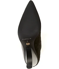 Cecelia New York Cathy Leather and Suede Wood Heel Booties