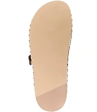 Cecelia New York Emma Studded Leather Double Banded Slide Sandals