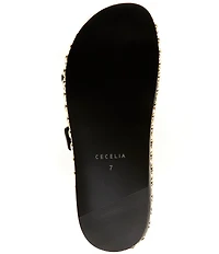 Cecelia New York Emma Studded Leather Double Banded Slide Sandals
