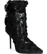 Cecelia New York Floral Lace Stiletto Heel Booties