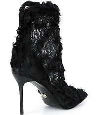 Cecelia New York Floral Lace Stiletto Heel Booties