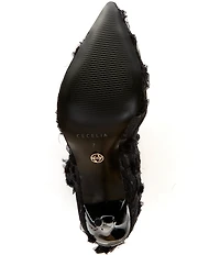 Cecelia New York Floral Lace Stiletto Heel Booties