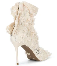Cecelia New York Floral Lace Stiletto Booties
