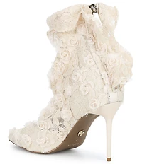 Cecelia New York Floral Lace Stiletto Booties