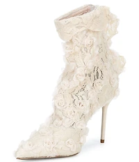 Cecelia New York Floral Lace Stiletto Booties
