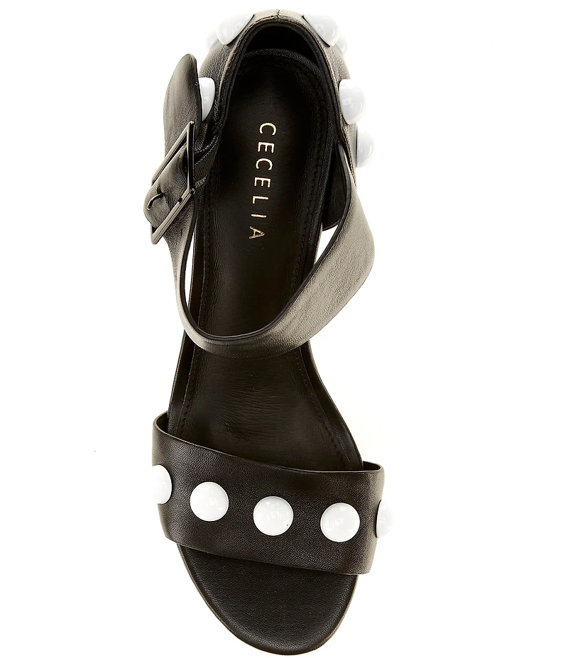 Cecelia New York Gail Leather Studded Sandals