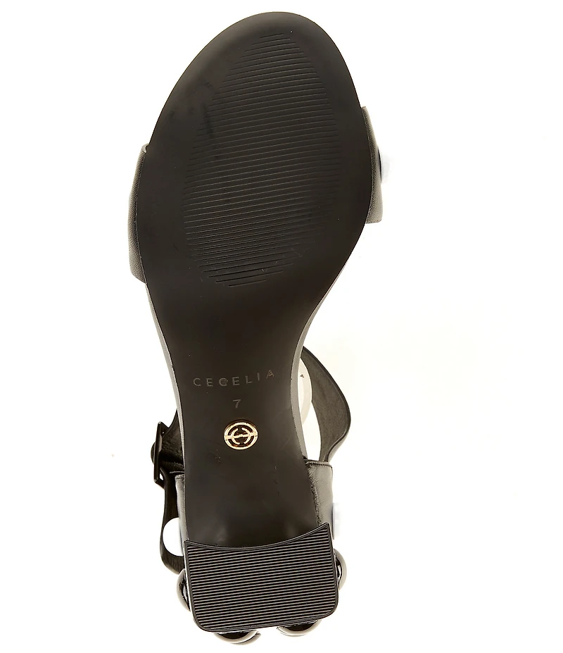 Cecelia New York Gail Leather Studded Sandals
