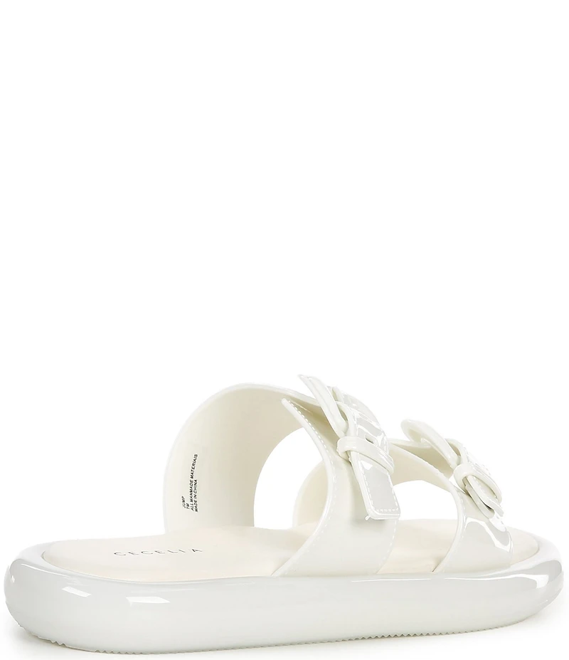 Cecelia New York Jump Jelly Buckle Slide Sandals