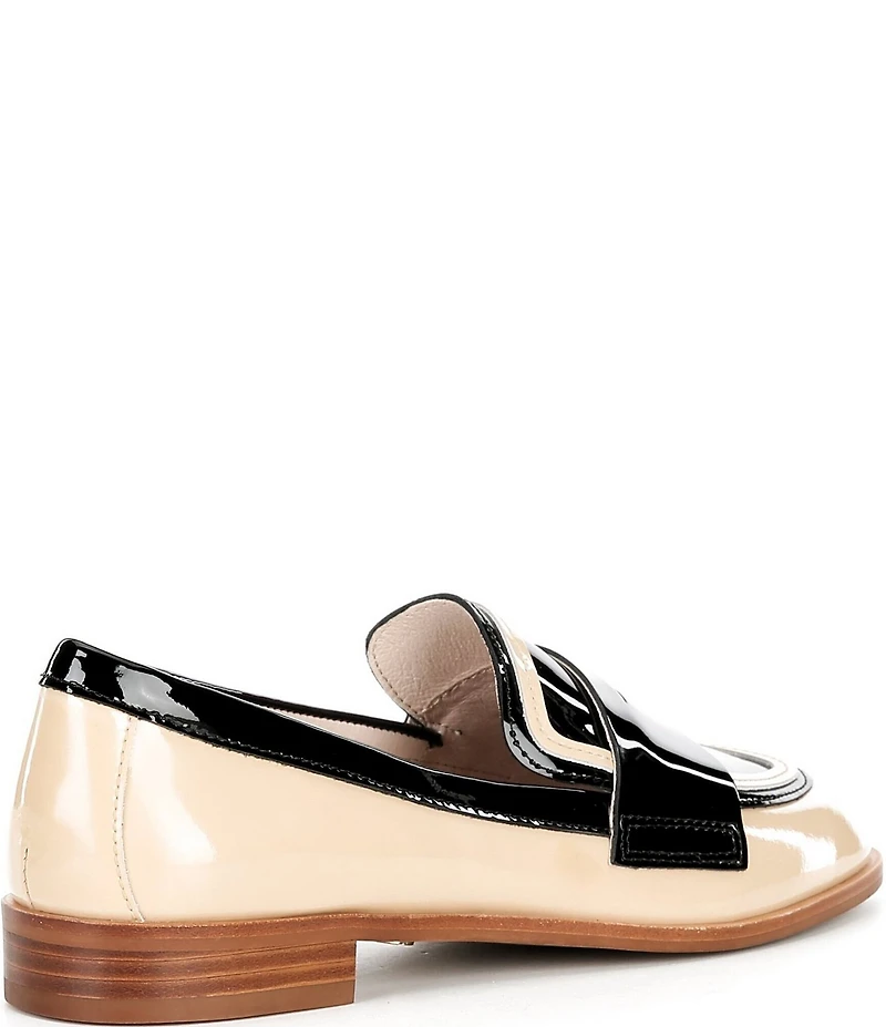 Cecelia New York Kali Two-Tone Patent Leather Penny Loafers