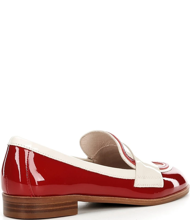 Cecelia New York Kali Two-Tone Patent Leather Penny Loafers