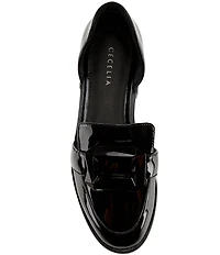 Cecelia New York Linear Gem Leather d'Orsay Flats