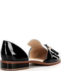 Cecelia New York Linear Patent Leather Tassel d'Orsay Flats