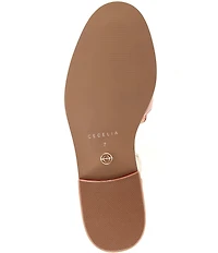 Cecelia New York Linear Patent Leather Tassel d'Orsay Flats