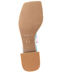 Cecelia New York Ludlow Banded Vinyl Slide Sandals
