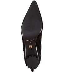 Cecelia New York Mandy Ribbed Knit Ruffle Trim Booties