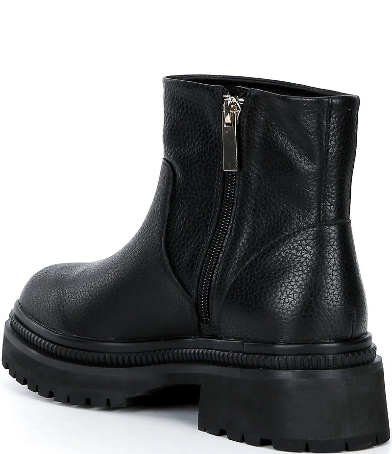 Cecelia New York Mara Leather Platform Booties