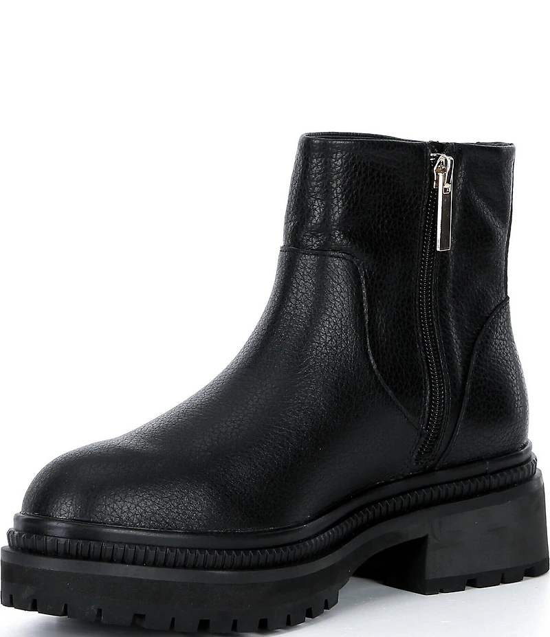 Cecelia New York Mara Leather Platform Booties