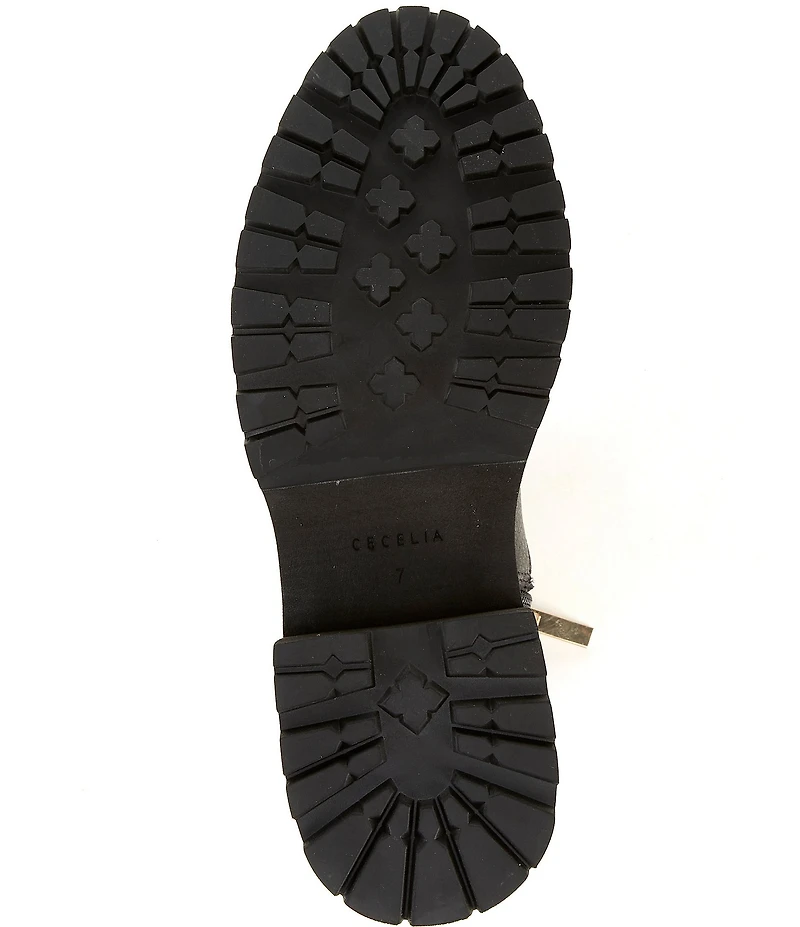 Cecelia New York Mara Leather Platform Booties