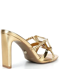 Cecelia New York Mina Block Heel Gem Dress Mules
