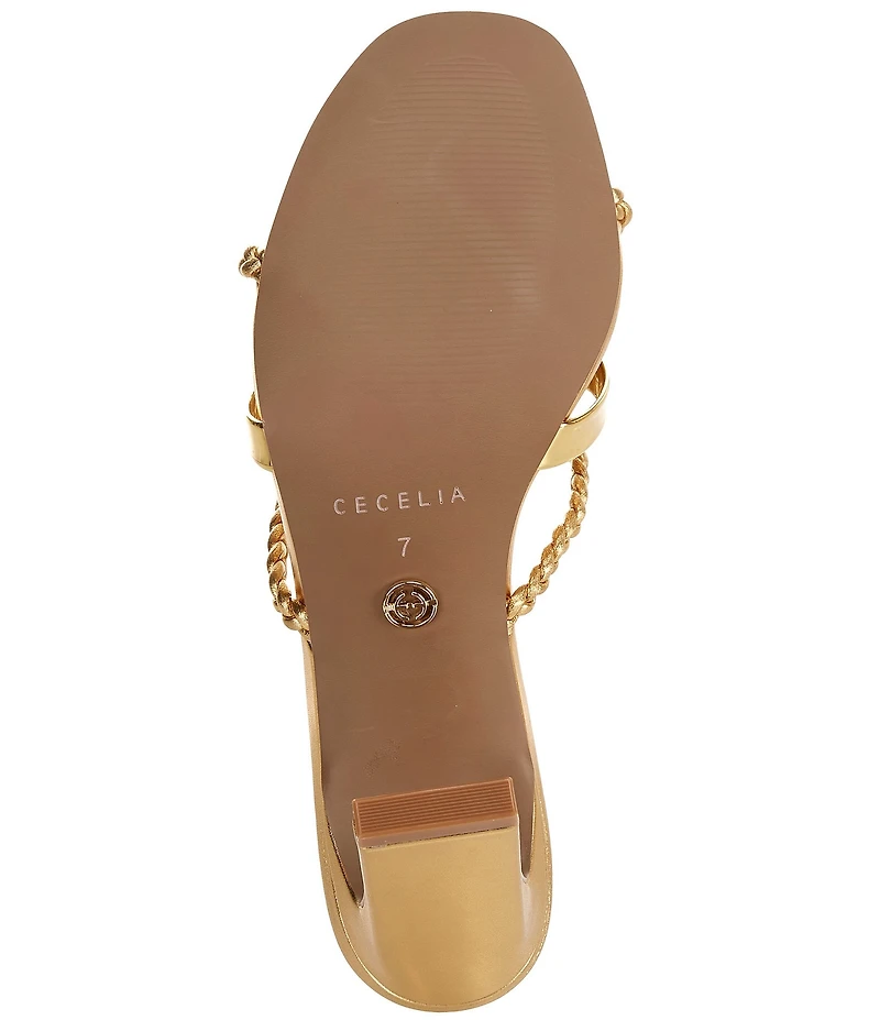 Cecelia New York Mina Block Heel Gem Dress Mules