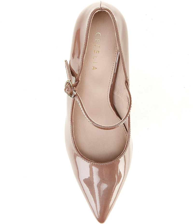Cecelia New York Mislead Patent Leather Mary Jane High Heel Pumps