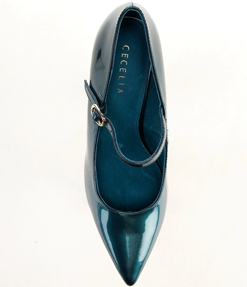 Cecelia New York Mislead Patent Leather Mary Jane High Heel Pumps