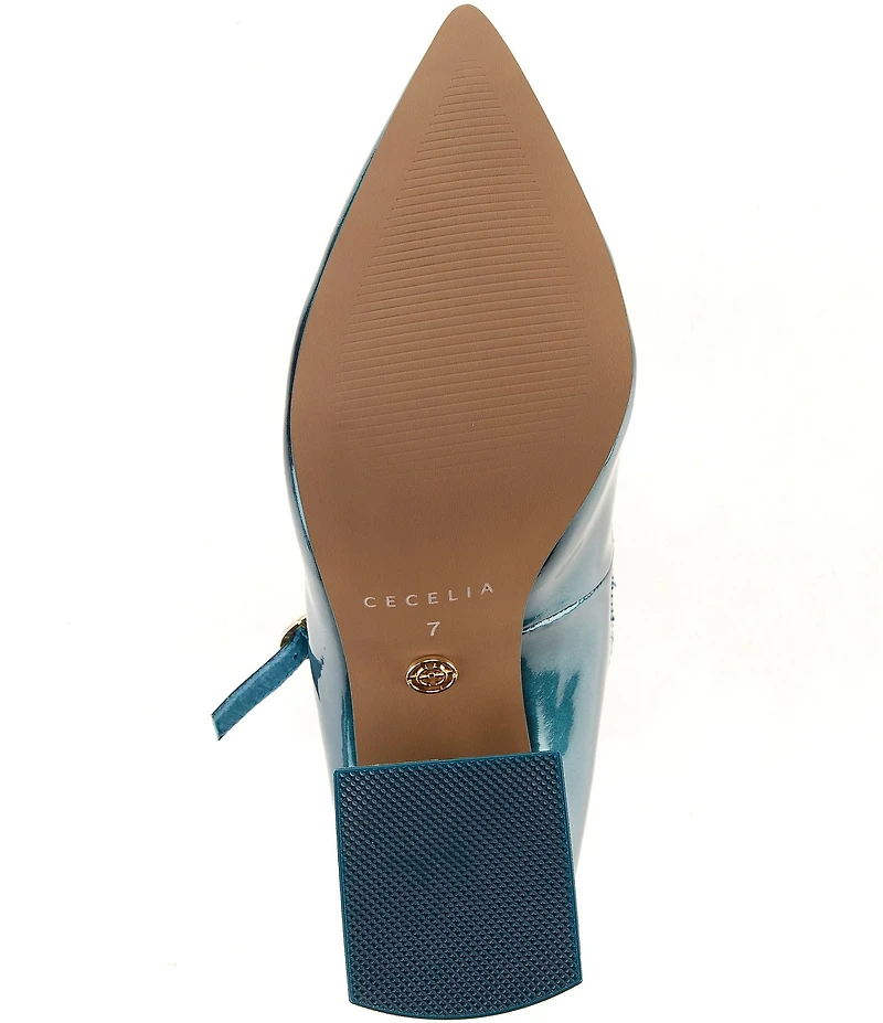 Cecelia New York Mislead Patent Leather Mary Jane High Heel Pumps