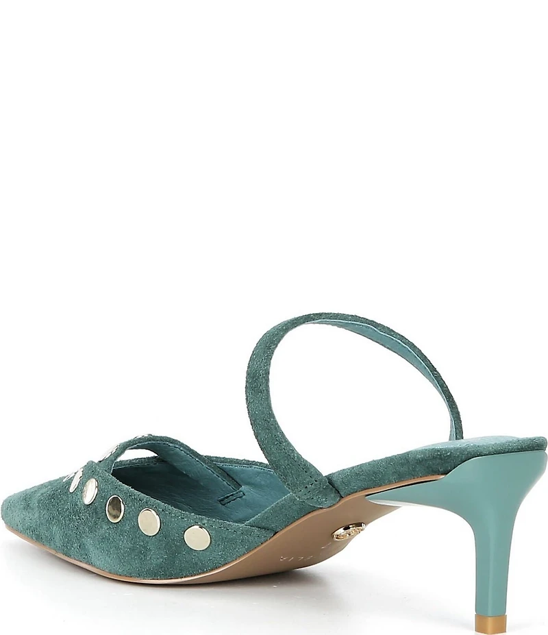 Cecelia New York Molly Studded Suede Dress Mules