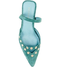 Cecelia New York Molly Studded Suede Dress Mules