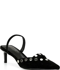 Cecelia New York Molly Studded Suede Dress Mules