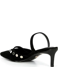 Cecelia New York Molly Studded Suede Dress Mules