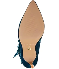 Cecelia New York Monica Flower Velvet Tall Stiletto Boots