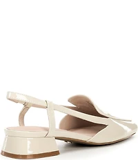 Cecelia New York Monty Patent Leather Slingback Peep Toe Loafers
