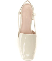 Cecelia New York Monty Patent Leather Slingback Peep Toe Loafers
