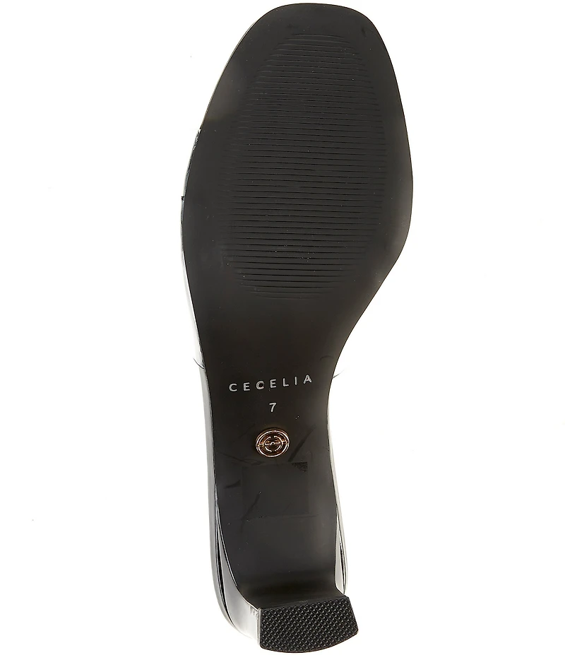 Cecelia New York Park Avenue Clear Vinyl Jewel Ornamented Slide Sandals